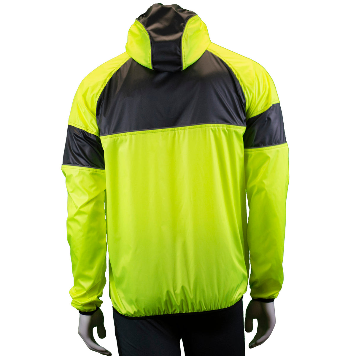 Venture Packable Men's Reflective Jacket in Flo Lime / Graphite