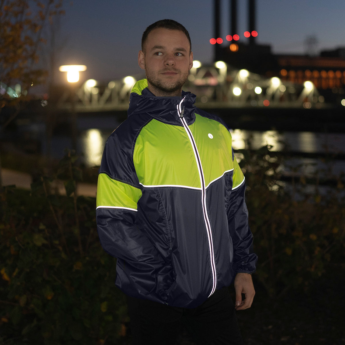 Venture by illumiNITE Men's Packable Reflective Jacket