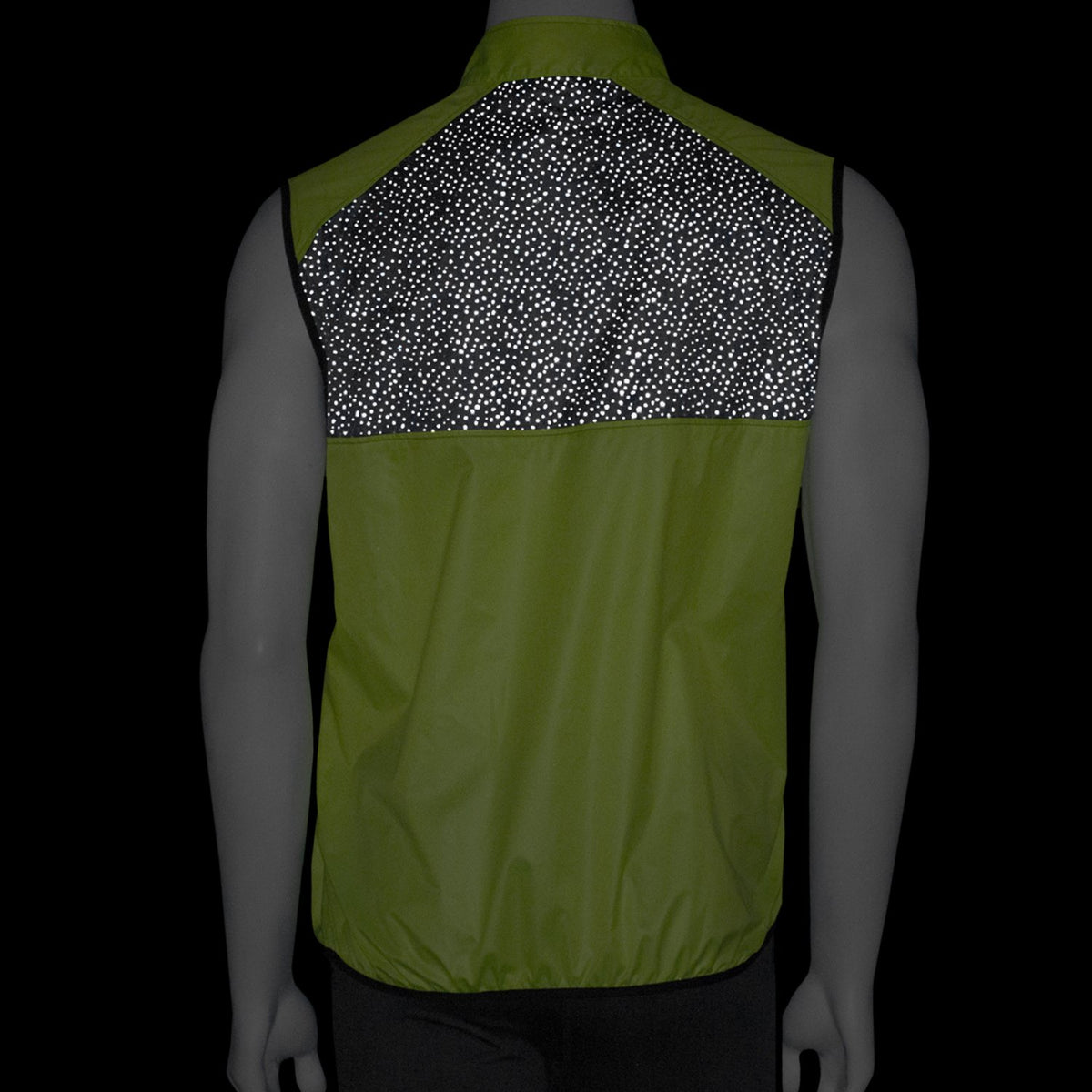 Venture Packable Men's Reflective Vest in Flo Lime / Graphite