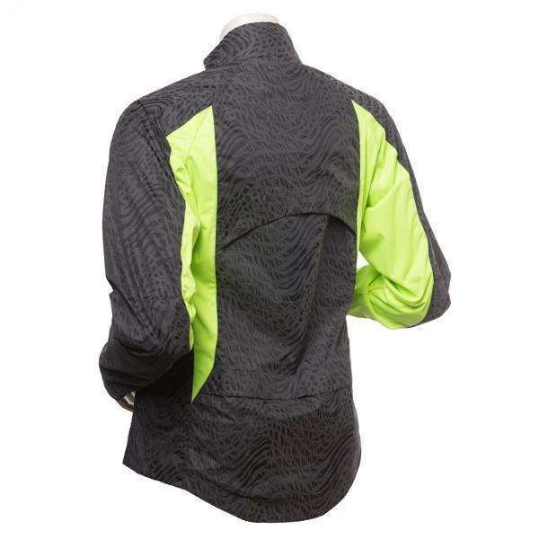 Bristol Reflective Women's Jacket in Black/Flo Lime | illumiNITE