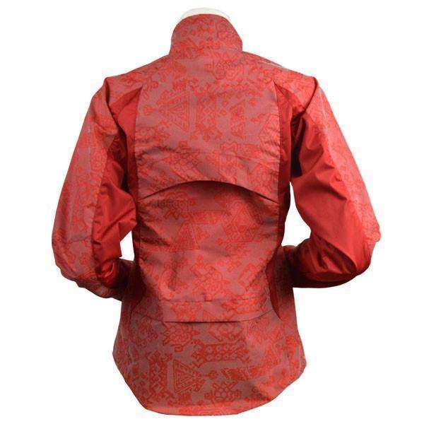 Bristol Women's Reflective Jacket in Red Aztec
