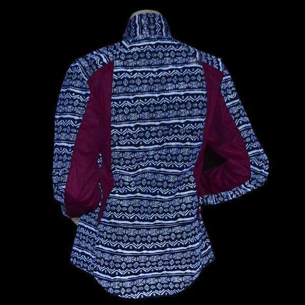 FINAL SALE: Bristol Women's Reflective Jacket in Royal Blue/Mulberry