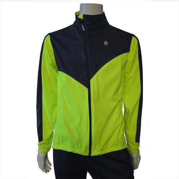 Denver Softshell Men's Reflective Jacket in Flo Lime/Graphite