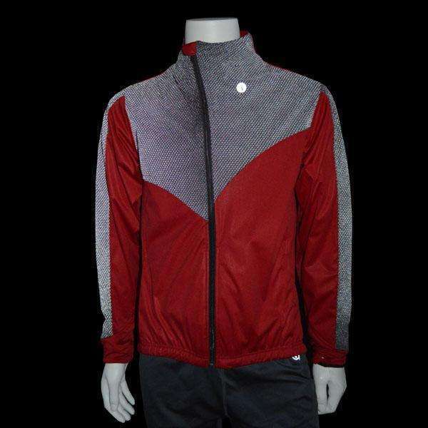 Denver Men's Softshell Jacket in Graphite/Red