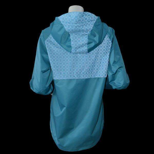 Falmouth Waterproof Reflective Women's Pullover Jacket in Ocean/Sea