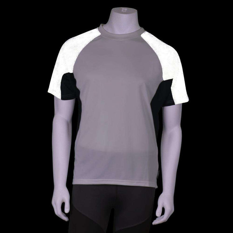 Men's Pulse Reflective Short Sleeve T-Shirt in White/Black