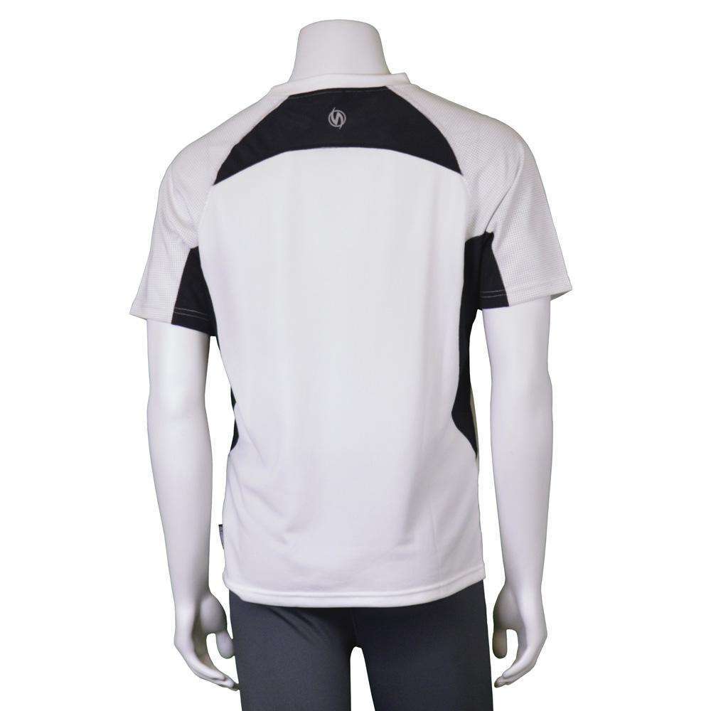 FINAL SALE: Men's Pulse Reflective Short Sleeve T-Shirt in White/Black