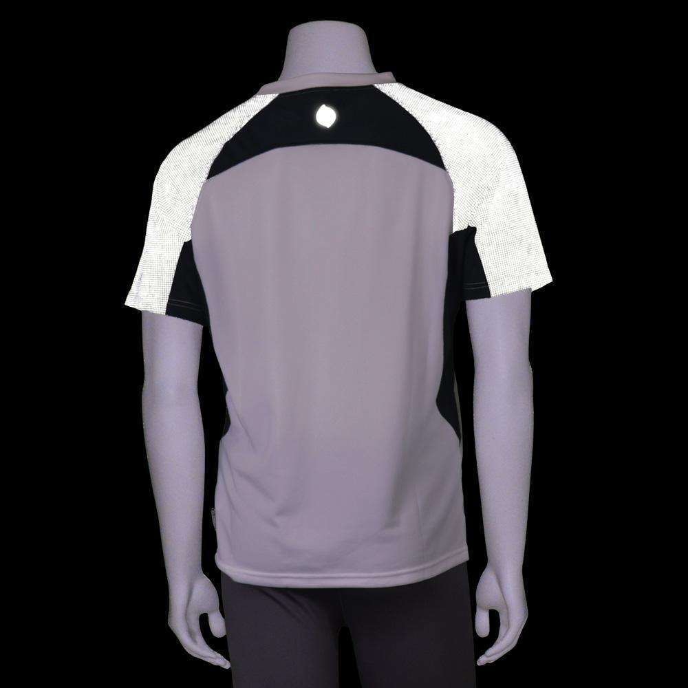 FINAL SALE: Men's Pulse Reflective Short Sleeve T-Shirt in White/Black