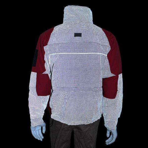 illumiNITE Men's Reflective Ascent Parka in Red/Black. Zip out liner!