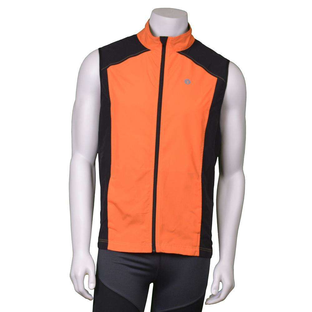 Men's Reflective Chicago Vest in Safety Orange / Black