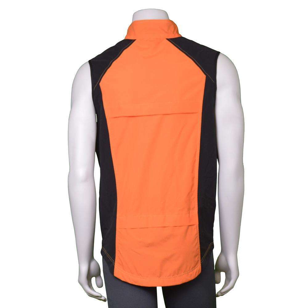 Men's Reflective Chicago Vest in Safety Orange / Black