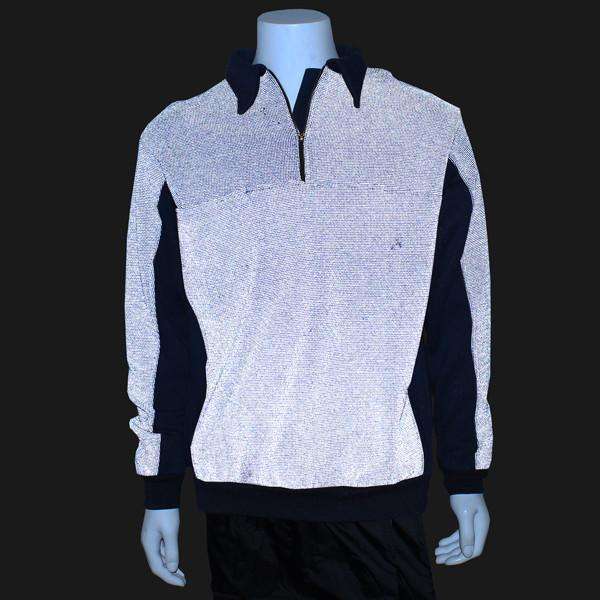 zipper dress shirt illumiNITE Men's Reflective Job Shirt in Navy MD