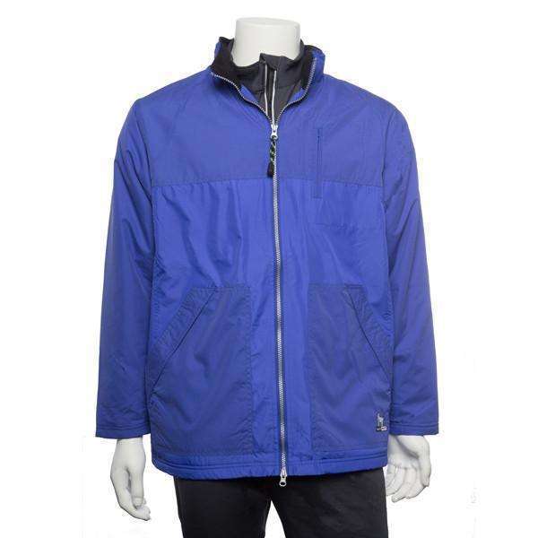 Men's Three Season Hooded Fleece Reflective Lined Jacket in Blue