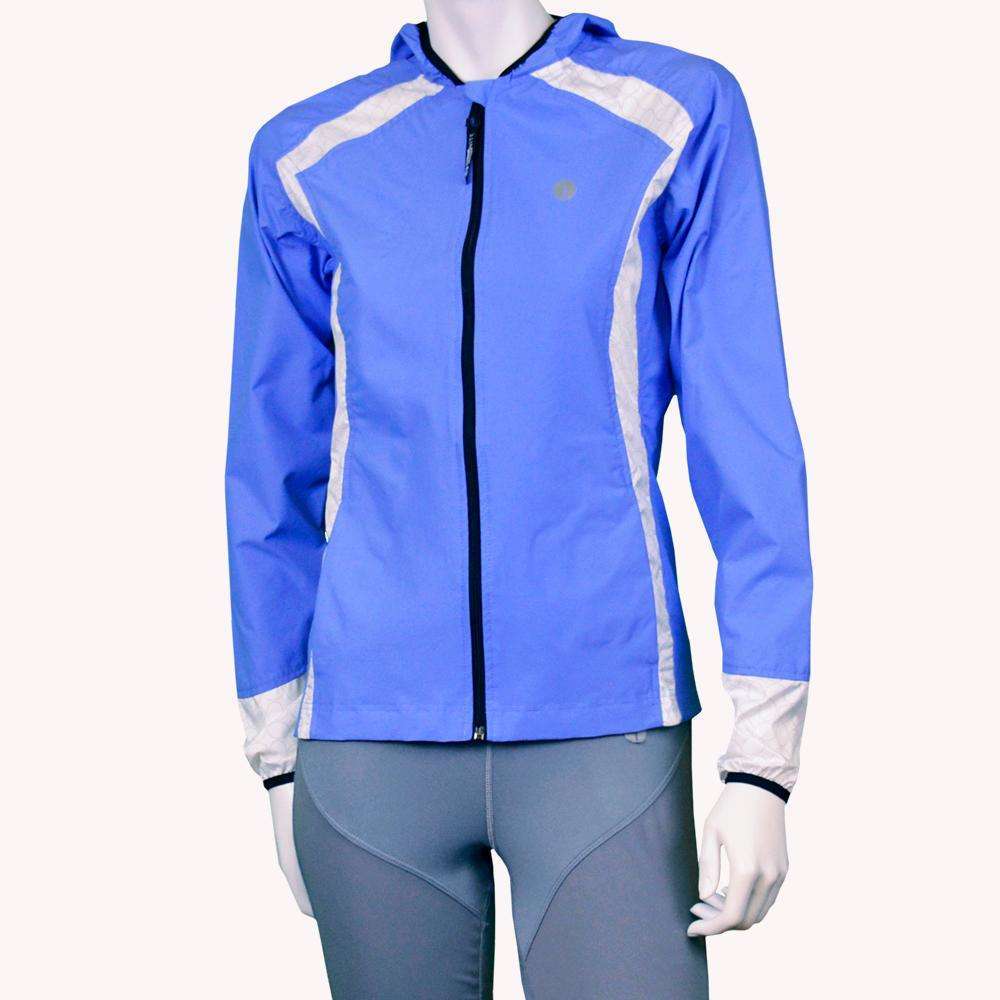 Blue reflective jacket