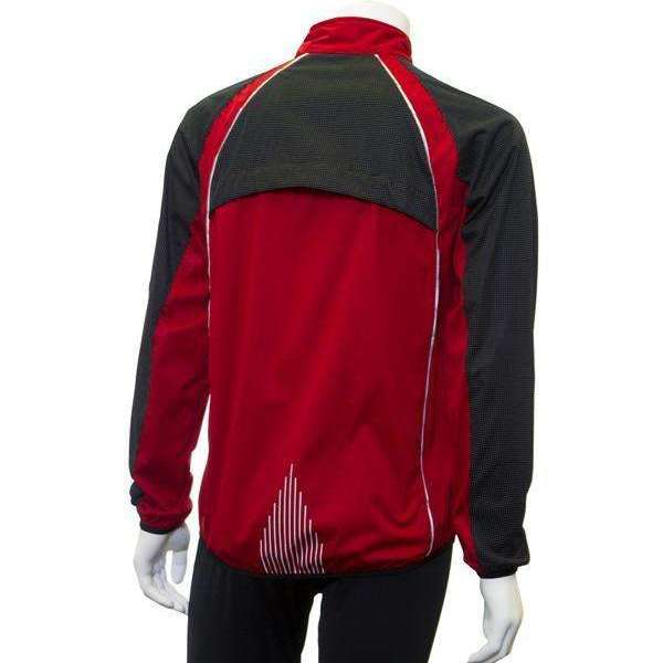 Nocturnal Men's Reflective Softshell Jacket in Red/Black
