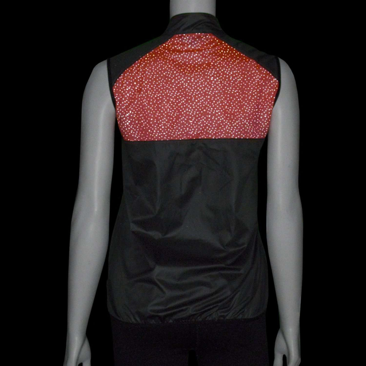 Venture Packable Women's Reflective Vest in Graphite / Coral Glo