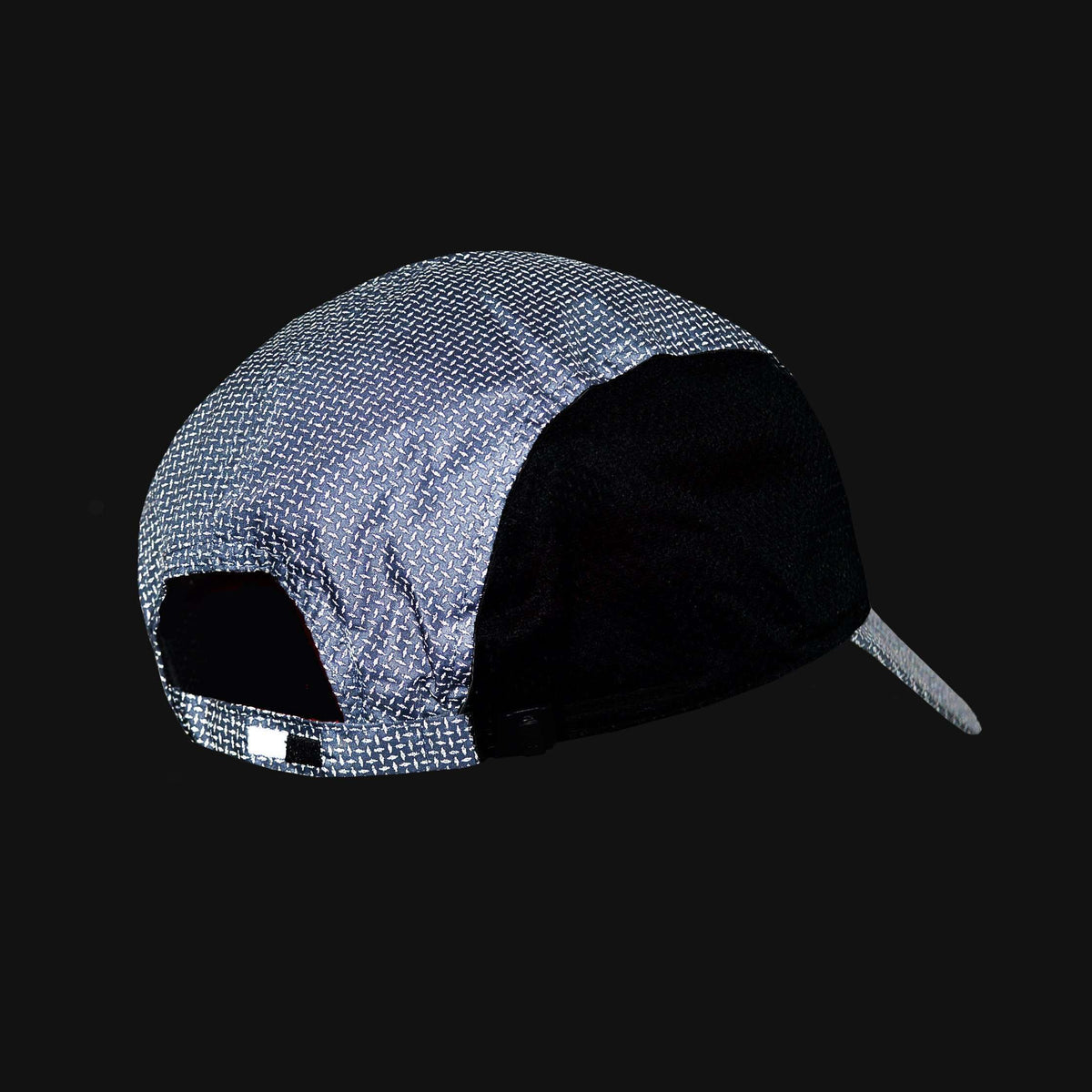 Primo Lid Mesh-Sided Baseball Cap in Reflective Black Roma