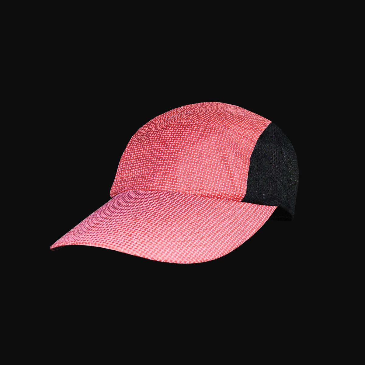 Primo Lid Mesh-Sided Baseball Cap in Reflective Cranberry