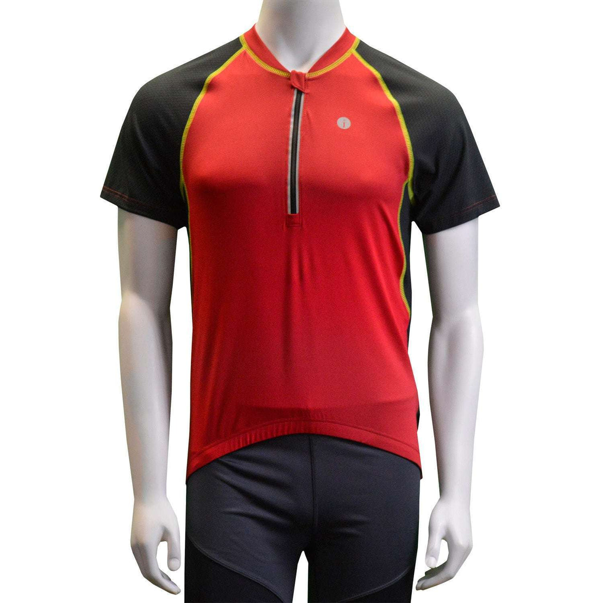 raceLITE Men's Reflective Cycling Jersey in Red / Black