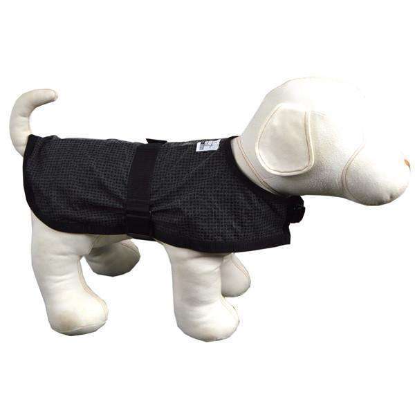 Reflective Dog Jacket in Black/Safety Net