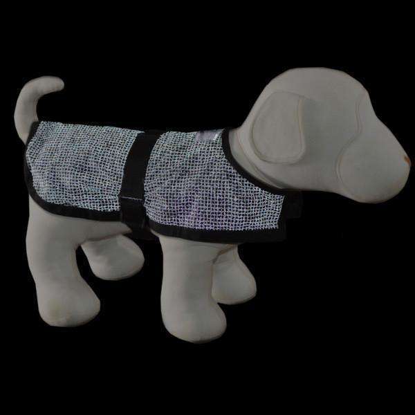 Reflective Dog Jacket in Black/Safety Net