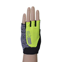 Reflective Fingerless Cycling Glove in Flo Lime