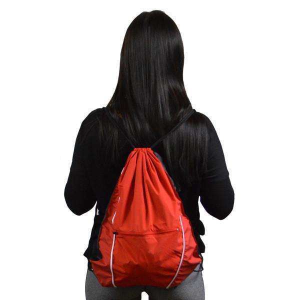 Reflective String Bag in Red