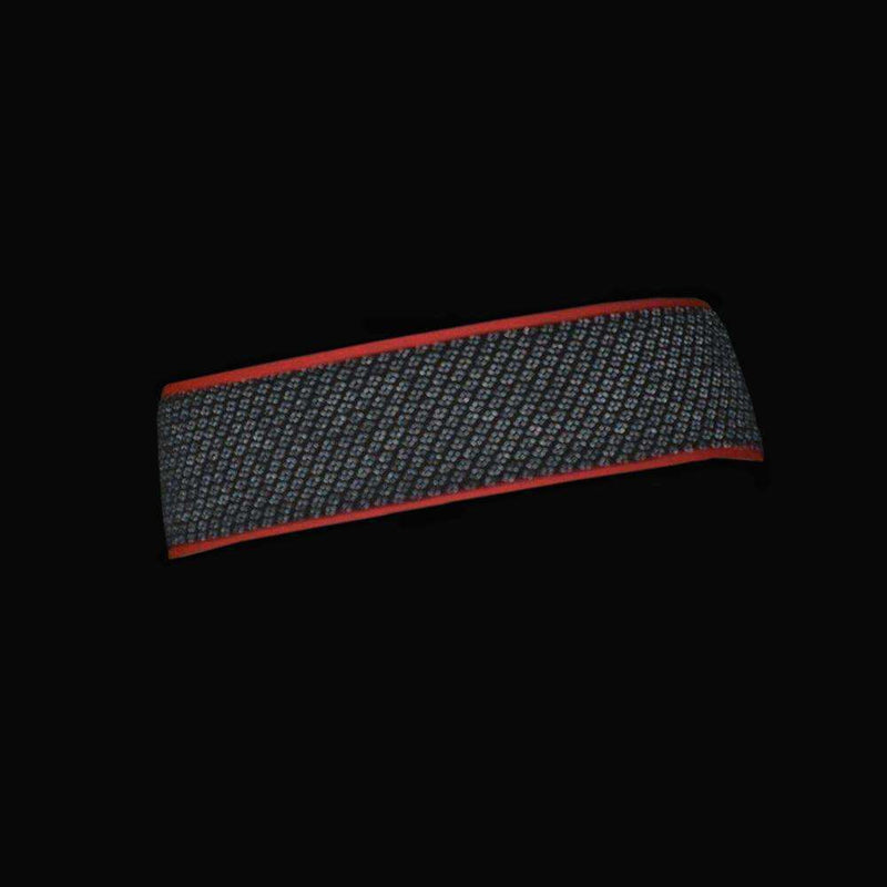 REVERSIBLE! Reflective Stretch Eclipse Headband in Coral Glo/Black