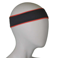 REVERSIBLE! Reflective Stretch Eclipse Headband in Coral Glo/Graphite
