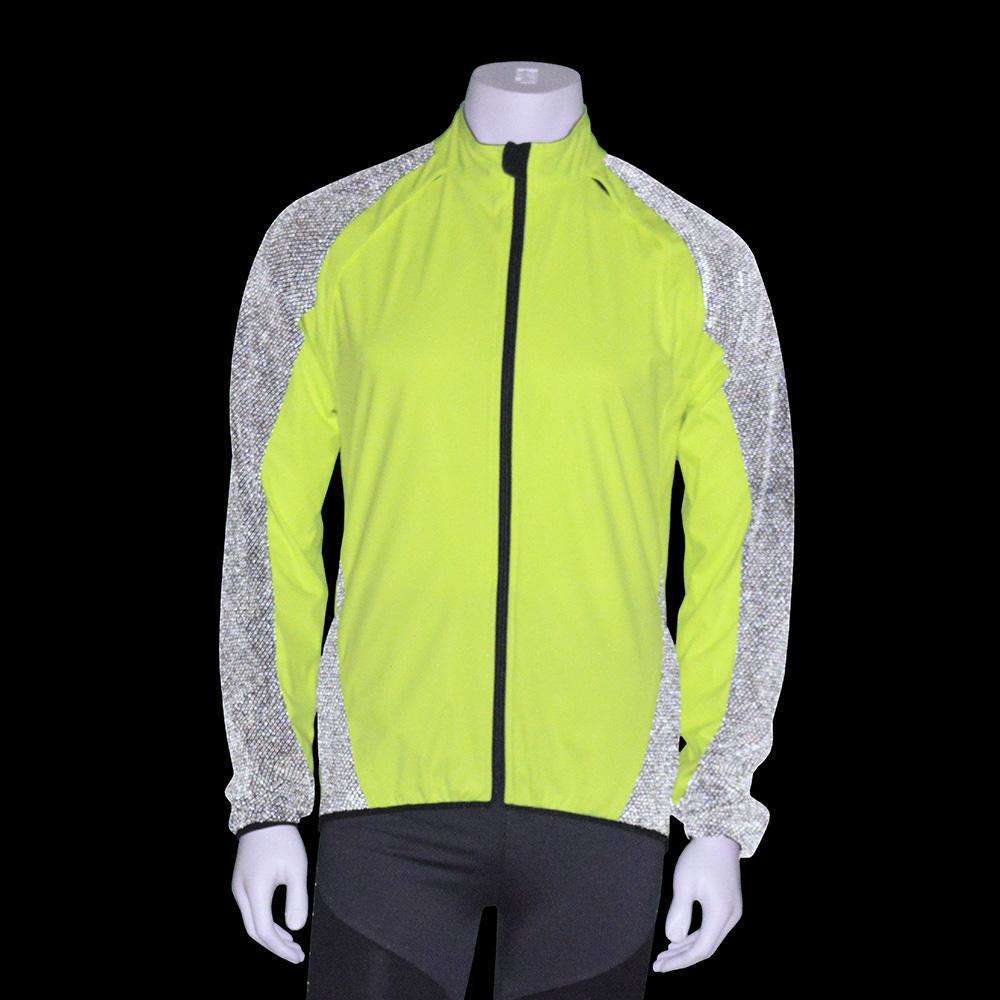Rochester Men's Reflective Softshell Jacket in Flo Lime/Black
