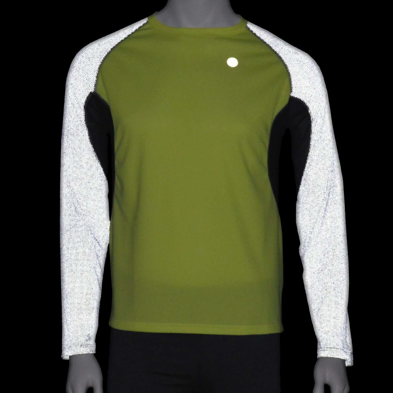 Lime green long sales sleeve shirt mens