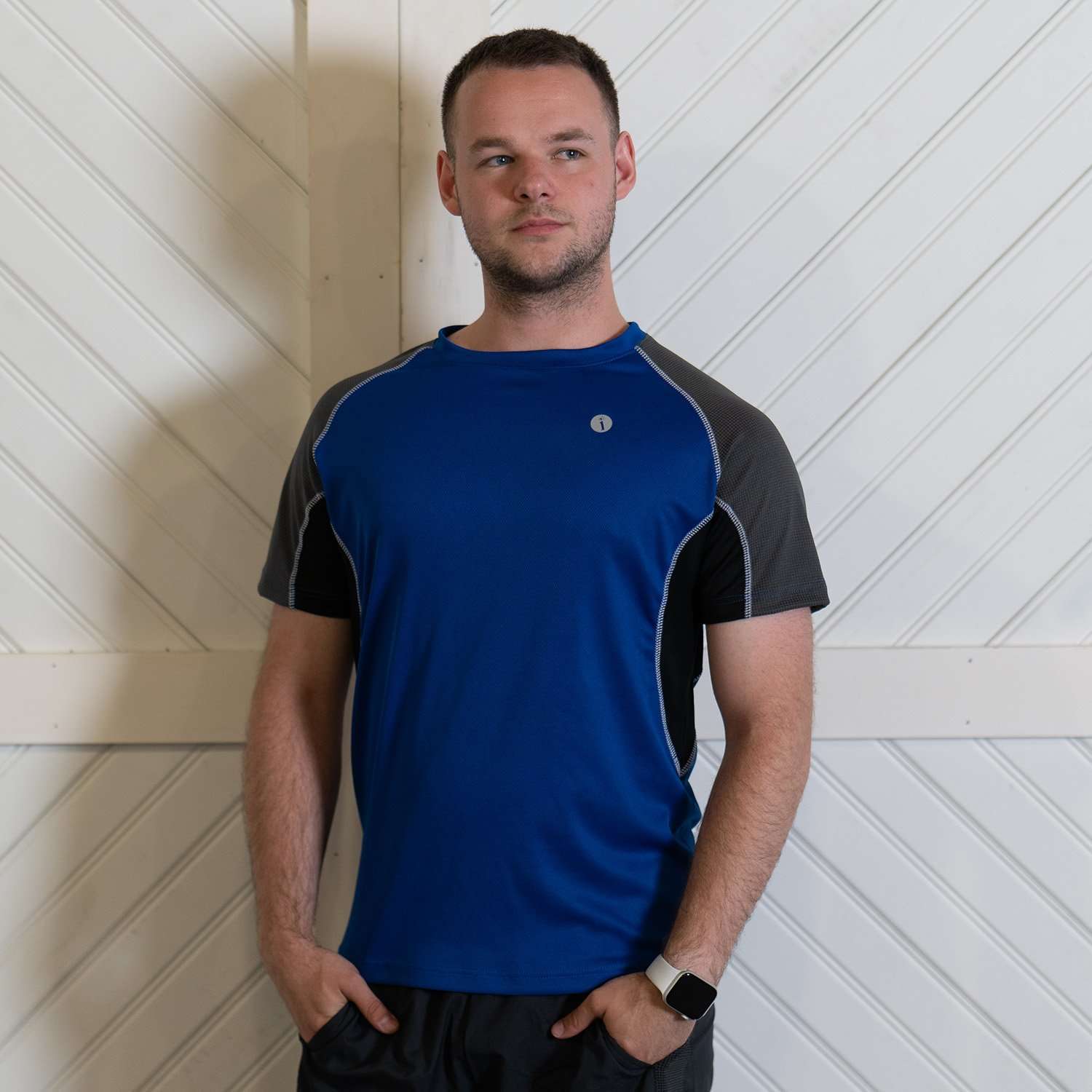 Mens cobalt best sale blue t shirt