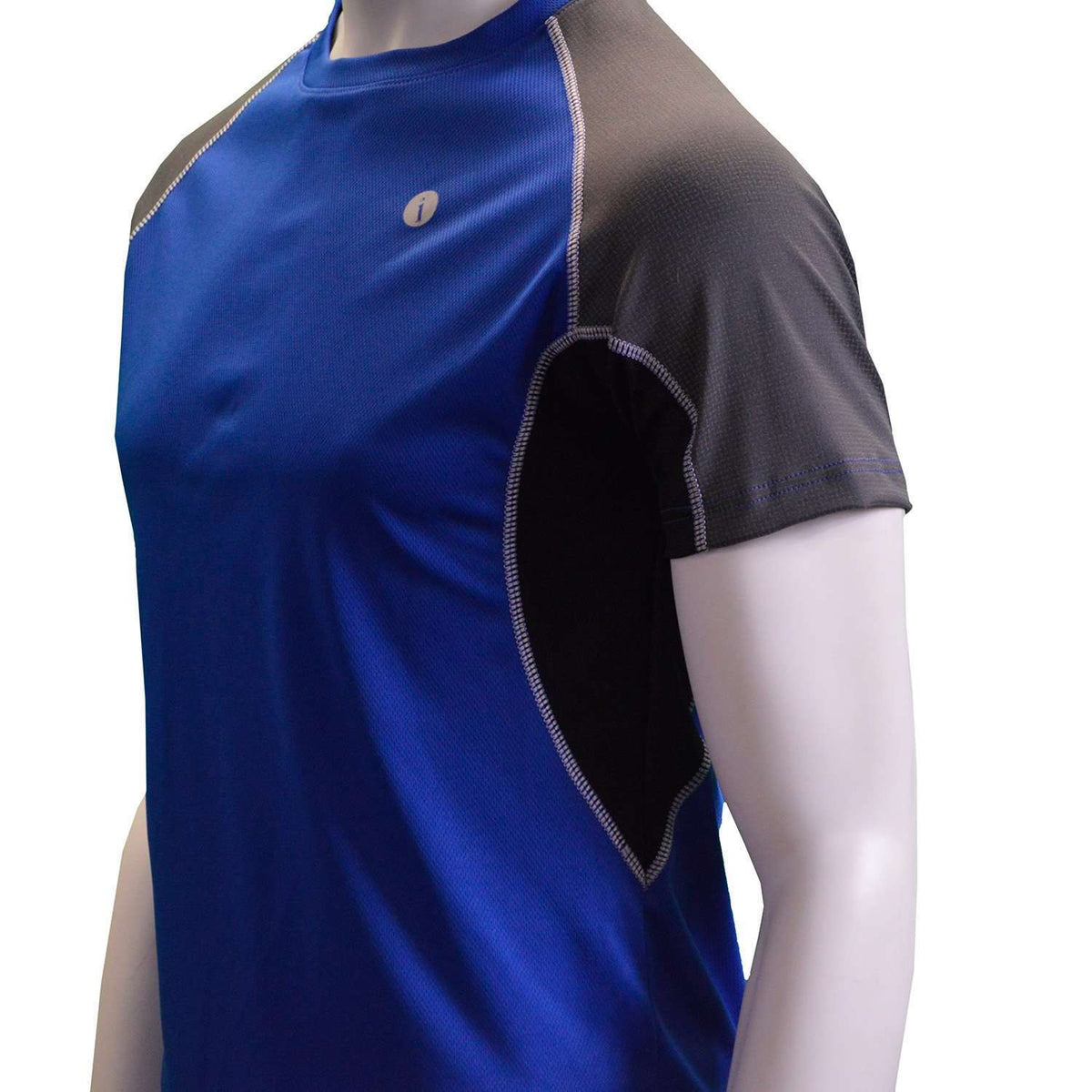 Sentinel Reflective Men's Short Sleeve Shirt in Cobalt/Graphite