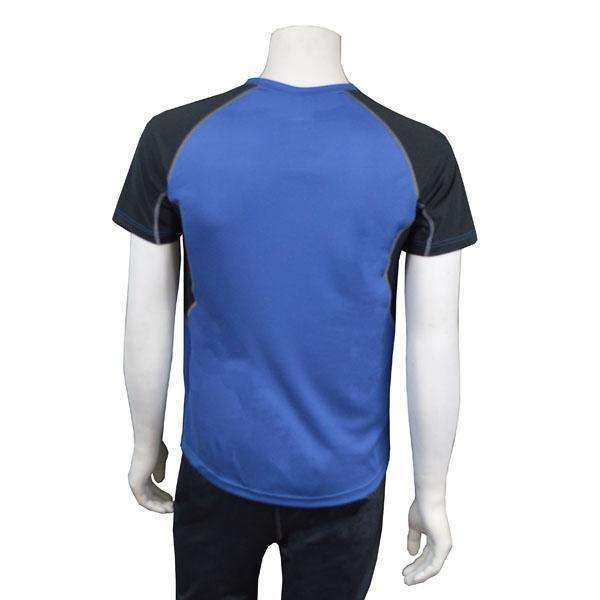 Sentinel Reflective Men's Short Sleeve Shirt in Wedgewood/Black