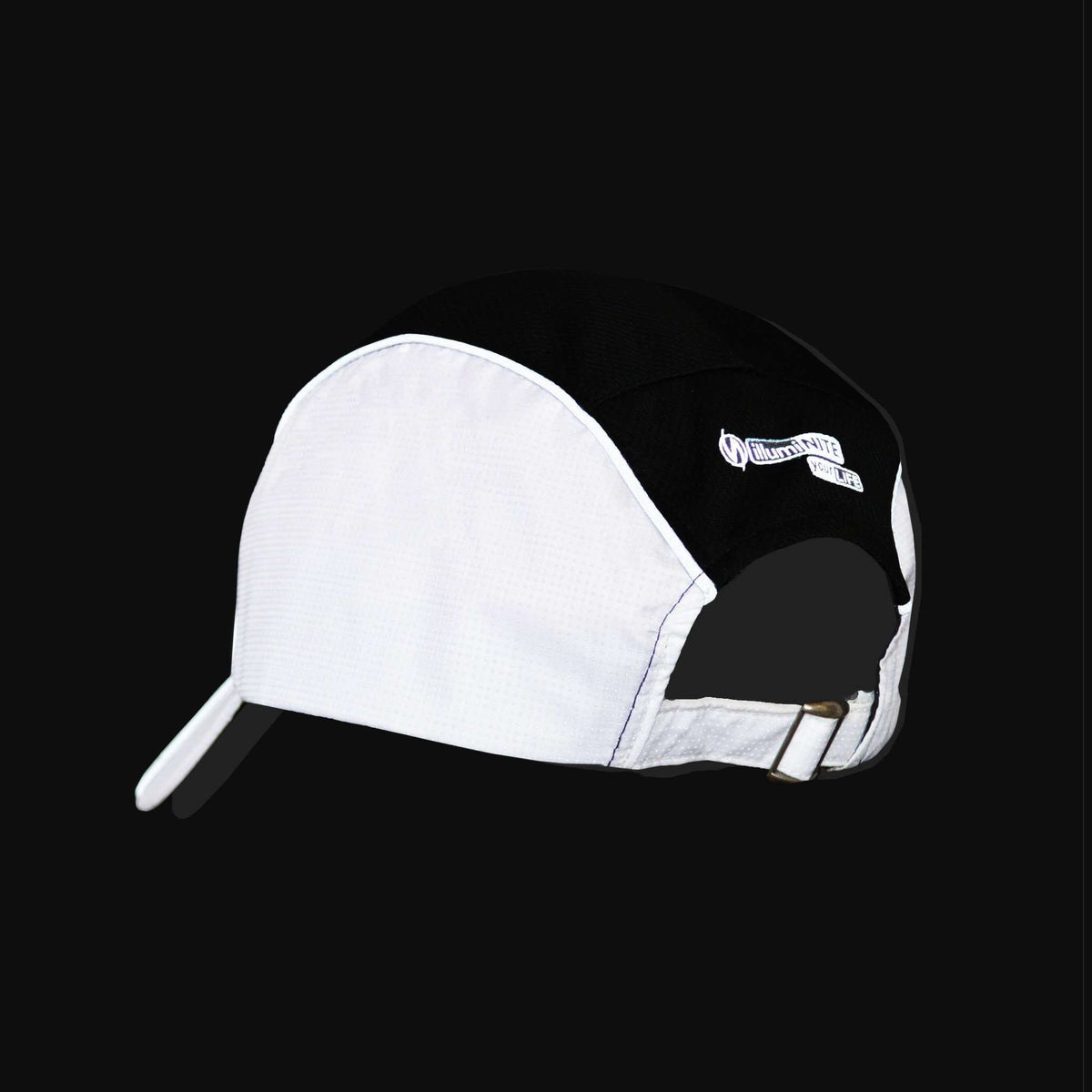 Unisex 10K Reflective Mesh Running Hat in White