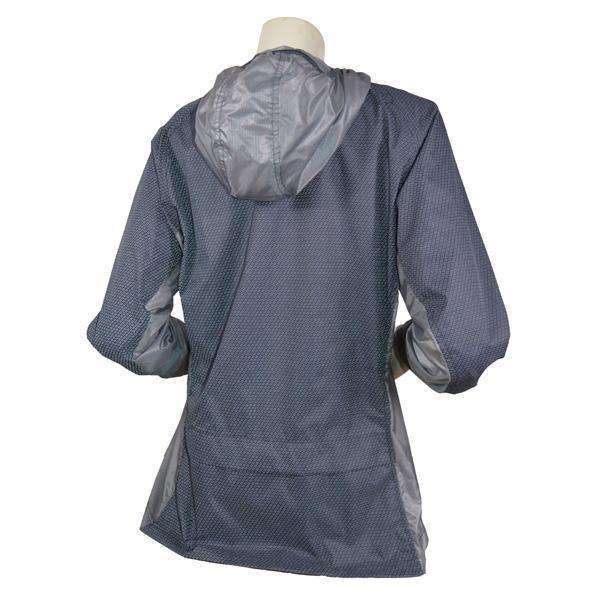 Women's Featherlite Reflective Hooded Nylon Packable Jacket in Graphite