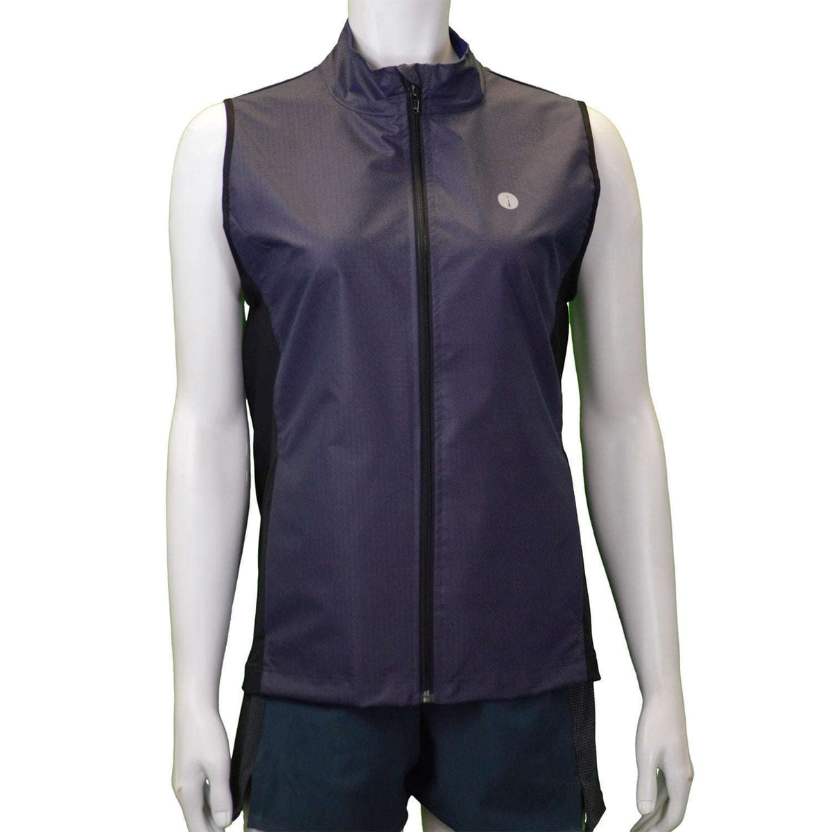 Women's Newport Packable Reflective Vest in Dark Purple Shimmer