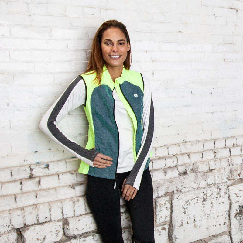Women's Reflective Miami Vest in Flo Lime/Green