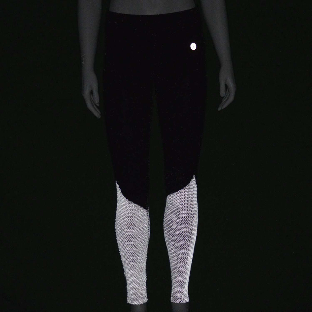 Women's Active Brushed Back Legging With Reflective Art 