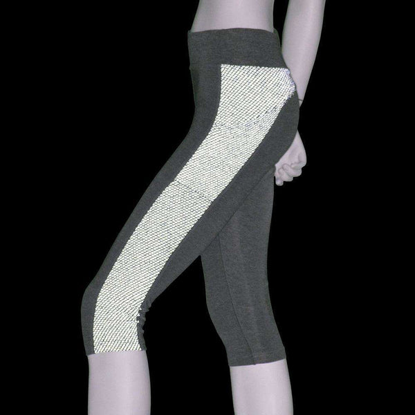 Women's Reflex Powerstretch Reflective Capri in Heather Gray