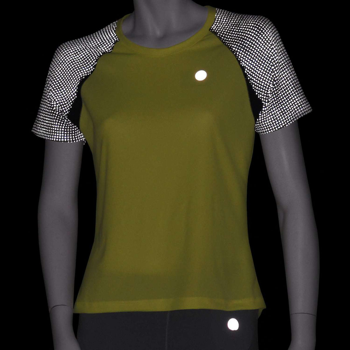 Women's Short Sleeve Savannah Shirt in Flo Lime/Dark Gray