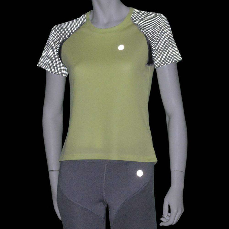 Women's Short Sleeve Savannah Shirt in Honeydew/Dark Gray
