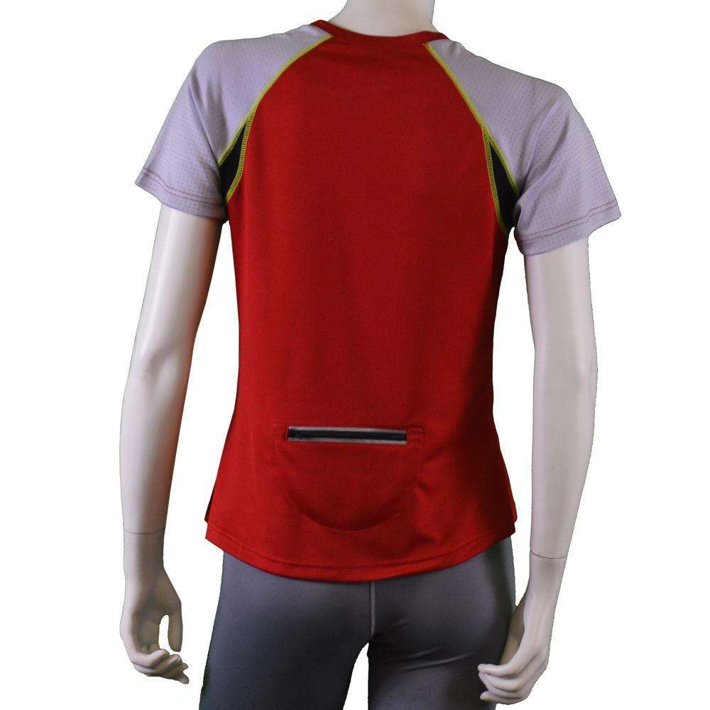 Women's Short Sleeve Savannah Shirt in Red/Gray