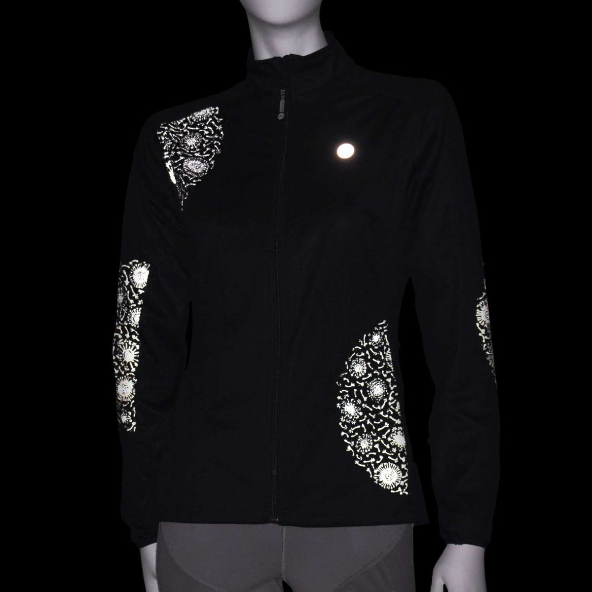 Women's Softshell Reflective Dandelion Jacket in Black