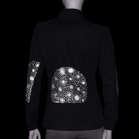 Women's Softshell Reflective Dandelion Jacket in Black